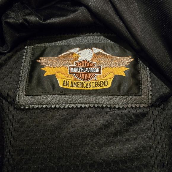 NWOT Harley Davidson FXRG Leather Biker Jacket - Picture 9 of 13